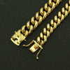 Men's Glossy Stainless Steel Cuban Bracelet With Geometric Pattern And Electroplating Treatment