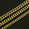Men's Glossy Stainless Steel Cuban Bracelet With Geometric Pattern And Electroplating Treatment