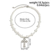 Men's Handmade Alloy Imitation Pearl Cross Geometric Hip Hop Necklace