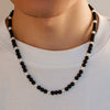 Men's Handmade Geometric Stone Beaded Necklace