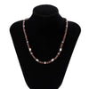 Men's Handmade Geometric Wooden Bead Necklace Hiphop Style