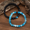 Men's Handmade Lava Volcanic Stone Hiphop Bracelet