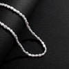 Men's Handmade Ushaped Imitation Pearl Necklace With Pearl Chain