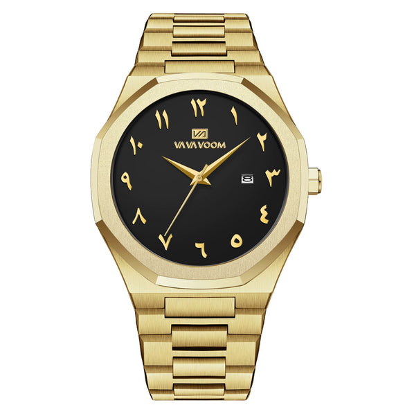 Men's Highend Waterproof Fashion Quartz Watch Alloy Case Stainless Steel Strap Round Dial