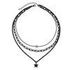 Men's Hip Hop Alloy Handmade Geometric Fivepointed Star Necklace