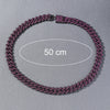 Men's Hip Hop Alloy Rhombus Cuban Chain With Full Diamond Design