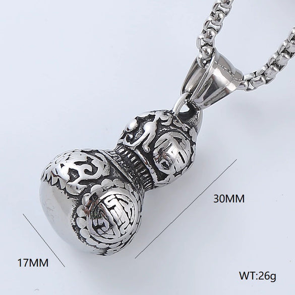 Men's Hip Hop Pendant Necklace Jewelry Stainless Steel Geometric Polished Retro Punk Fashion