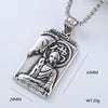 Men's Hip Hop Pendant Necklace Jewelry Stainless Steel Geometric Polished Retro Punk Fashion