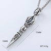 Men's Hip Hop Pendant Necklace Jewelry Stainless Steel Geometric Polished Retro Punk Fashion