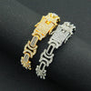 Men's Hip Hop Personality Necklace Alloy Geometric Diamond Stitching Cuban Chain Accessories