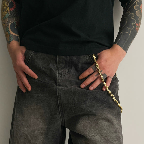 Men's Hip Hop Plastic Beaded Pants Chain