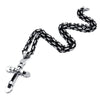Men's Hip Hop Stainless Steel Cross Pendant Necklace