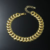 Men's Hip Hop Style Alloy Cuban Chain Anklets With Geometric Rhinestone Inlay