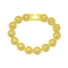 Men's Hip Hop Style Alloy Jewelry With Geometric Pattern And Diamond Cuban Chain Necklace