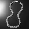Men's Hip Hop Style Alloy Jewelry With Geometric Pattern And Diamond Cuban Chain Necklace