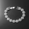Men's Hip Hop Style Alloy Jewelry With Geometric Pattern And Diamond Cuban Chain Necklace