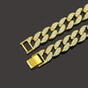 Men's Hiphop Alloy Cuban Chain Diamond Geometric Necklace