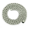 Men's Hiphop Alloy Cuban Chain Diamond Geometric Necklace