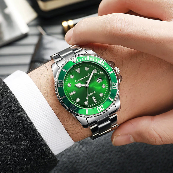 Men's Hiphop Alloy Imitation Mechanical Watch With Rotating Hollow Design Transparent Bottom Mineral Reinforced Glass Mirror Single Folding Buckle Waterproof And Luminous Features