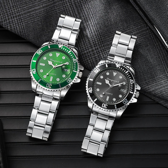 Men's Hiphop Alloy Imitation Mechanical Watch With Rotating Hollow Design Transparent Bottom Mineral Reinforced Glass Mirror Single Folding Buckle Waterproof And Luminous Features
