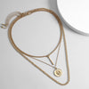 Men's Hiphop Alloy Iron Necklace With Geometric Design And Bamboo Chain