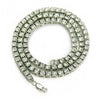 Men's Hiphop Alloy Necklace With Diamond And Geometric Pattern Drill Discharge Chain