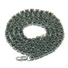 Men's Hiphop Alloy Necklace With Diamond And Geometric Pattern Drill Discharge Chain