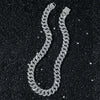 Men's Hiphop Heavy Chain Necklace Zinc Alloy Geometric Cuban Chain Electroplating