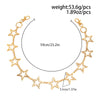 Men's Hiphop Metal Fivepointed Star Pants Pendant Waist Chain