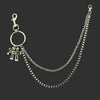 Men's Hiphop Metal Pants Chain With Joker Design For Disco And Street Dance