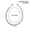 Men's Hiphop Metal Rivet Splicing Pants Chain Waist Chain
