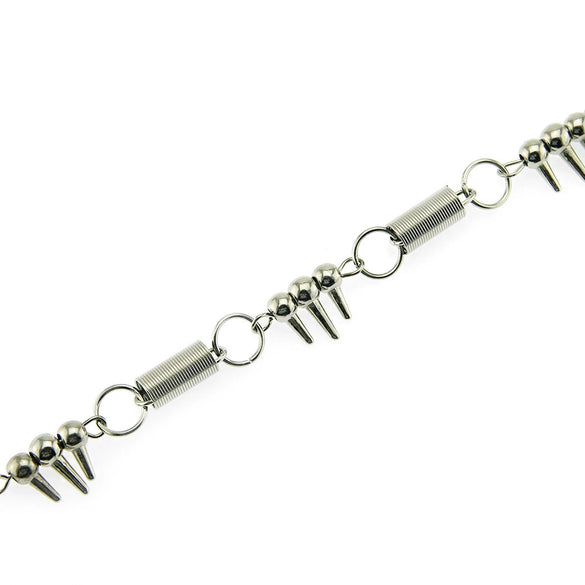 Men's Hiphop Metal Waist Chain For Jeans Decorative With Spring Ring And Lobster Clasp