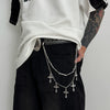 Men's Hiphop Metal Waist Chain With Cross Pendant