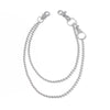 Men's Hiphop Metal Waist Chain With Double Circle Design