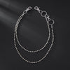 Men's Hiphop Metal Waist Chain With Double Circle Design