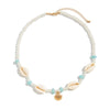 Men's Hiphop Niche Shell Necklace With Imitation Pearls And Geometric Pattern Handmade