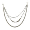 Men's Hiphop Punk Metal Pants Chain Pendant Waist Chain