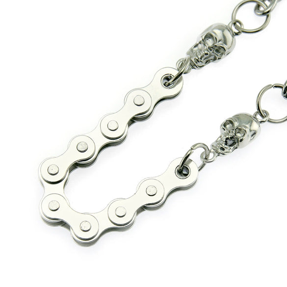 Men's Hiphop Punk Metal Pants Chain Pendant Waist Chain