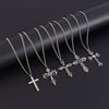 Men's Hiphop Street Style Geometric Alloy Handmade Cross Pendant Necklace