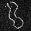 Men's Hiphop Style Alloy Geometric Stitching Cuban Chain Necklace With Diamond Design