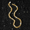 Men's Hiphop Style Alloy Geometric Stitching Cuban Chain Necklace With Diamond Design