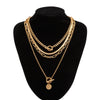 Men's Hiphop Style Alloy Handmade Geometric Flat Snake Chain Necklace
