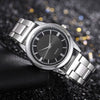 Men's Hiphop Style Alloy Watch With Round Dial And Stainless Steel Clasp