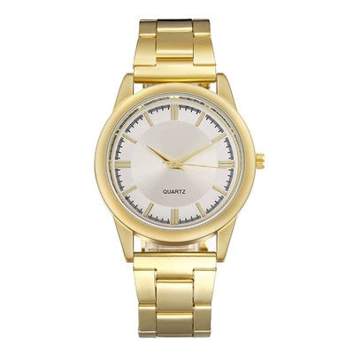 Men's Hiphop Style Alloy Watch With Round Dial And Stainless Steel Clasp