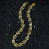 Men's Hiphop Style Geometric Zinc Alloy Cuban Chain Necklace With Electroplating Treatment