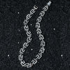 Men's Hiphop Style Geometric Zinc Alloy Cuban Chain Necklace With Electroplating Treatment