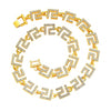 Men's Hiphop Style Geometric Zinc Alloy Cuban Chain Necklace With Electroplating Treatment