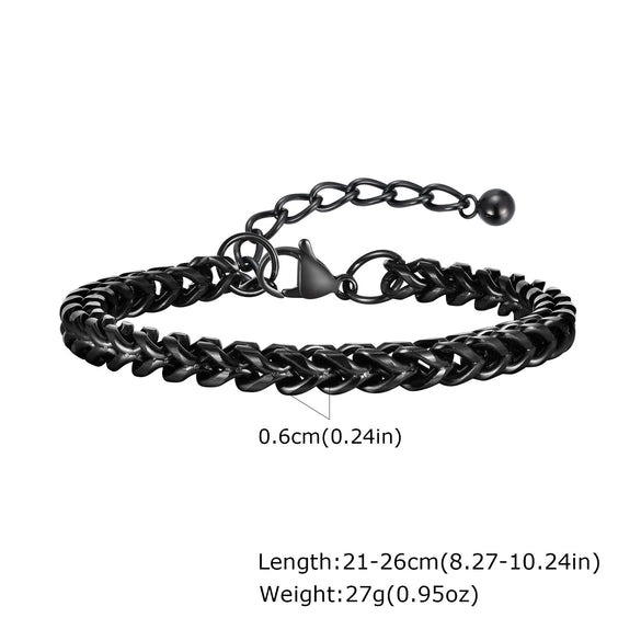 Men's Hiphop Titanium Steel Keel Chain Bracelet