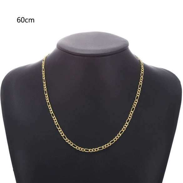 Men's Iron Alloy Nk Chain Necklace With Geometric Design And Electroplating Hiphop Style
