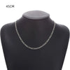 Men's Iron Alloy Nk Chain Necklace With Geometric Design And Electroplating Hiphop Style